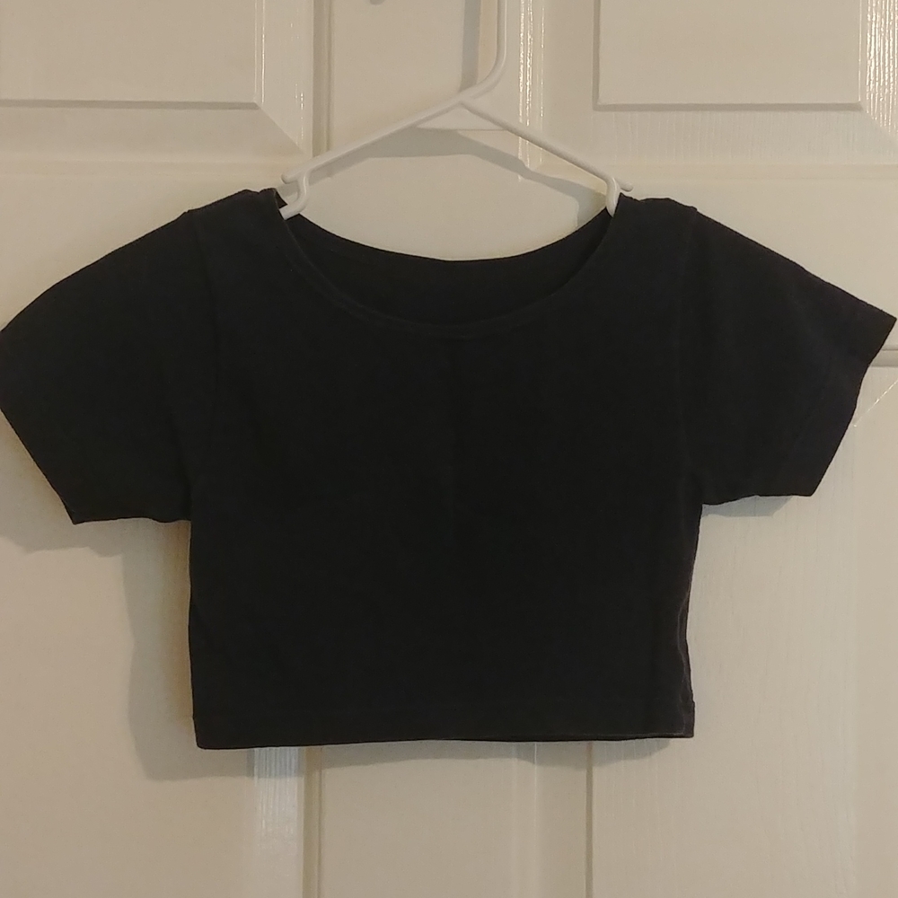 Basic Concepts navy blue crop top